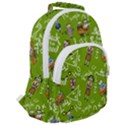 Seamless Pattern With Kids Rounded Multi Pocket Backpack View2