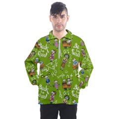 Seamless Pattern With Kids Men s Half Zip Pullover by Amaryn4rt