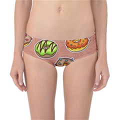 Doughnut Doodle Colorful Seamless Pattern Classic Bikini Bottoms by Amaryn4rt