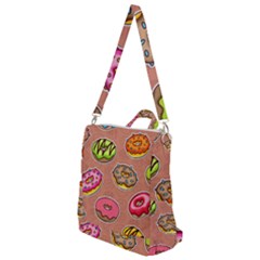 Doughnut Doodle Colorful Seamless Pattern Crossbody Backpack by Amaryn4rt