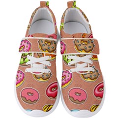 Doughnut Doodle Colorful Seamless Pattern Men s Velcro Strap Shoes by Amaryn4rt