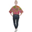 Doughnut Doodle Colorful Seamless Pattern Mock Neck Tee View2