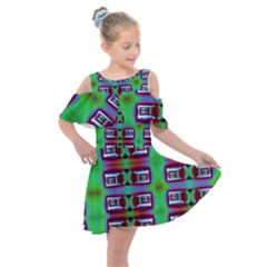 Corridor Nightmare Kids  Shoulder Cutout Chiffon Dress by ScottFreeArt