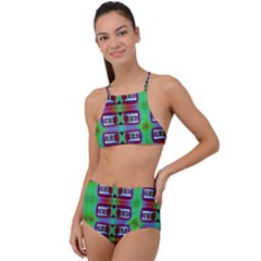 Corridor Nightmare High Waist Tankini Set by ScottFreeArt