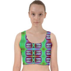 Corridor Nightmare Velvet Racer Back Crop Top by ScottFreeArt