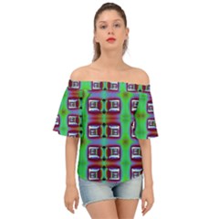 Corridor Nightmare Off Shoulder Short Sleeve Top by ScottFreeArt