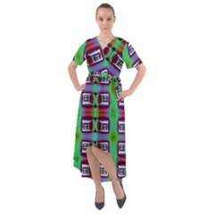 Corridor Nightmare Front Wrap High Low Dress by ScottFreeArt