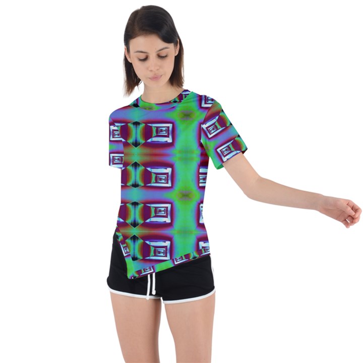 Corridor Nightmare Asymmetrical Short Sleeve Sports Tee