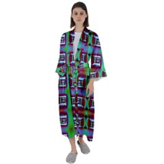 Corridor Nightmare Maxi Satin Kimono by ScottFreeArt