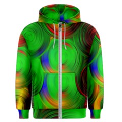 Pebbles In A Rainbow Pond Men s Zipper Hoodie by ScottFreeArt