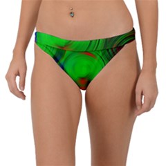 Pebbles In A Rainbow Pond Band Bikini Bottom