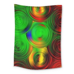 Pebbles In A Rainbow Pond Medium Tapestry