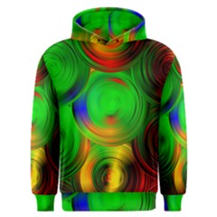 Pebbles In A Rainbow Pond Men s Overhead Hoodie by ScottFreeArt