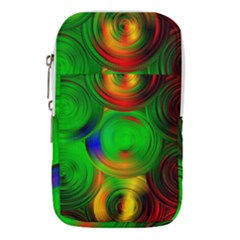 Pebbles In A Rainbow Pond Waist Pouch (small) by ScottFreeArt