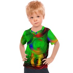 Pebbles In A Rainbow Pond Kids  Sports Tee