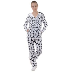 Black And White Ethnic Print Women s Tracksuit by dflcprintsclothing