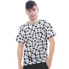 Black And White Ethnic Print Men s Sport Top by dflcprintsclothing