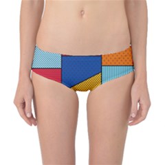 Dotted Colors Background Pop Art Style Vector Classic Bikini Bottoms by Amaryn4rt