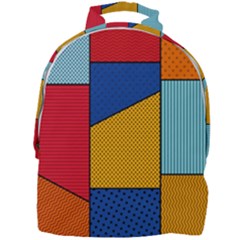 Dotted Colors Background Pop Art Style Vector Mini Full Print Backpack