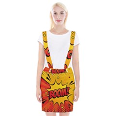 Explosion Boom Pop Art Style Braces Suspender Skirt by Amaryn4rt