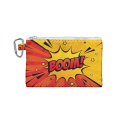 Explosion Boom Pop Art Style Canvas Cosmetic Bag (small) by Amaryn4rt