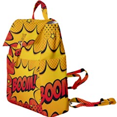 Explosion Boom Pop Art Style Buckle Everyday Backpack by Amaryn4rt