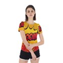 Explosion Boom Pop Art Style Back Cut Out Sport Tee View2