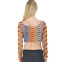 Zappwaits Pattern Long Sleeve Crop Top View2