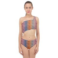 Zappwaits Pattern Spliced Up Two Piece Swimsuit by zappwaits