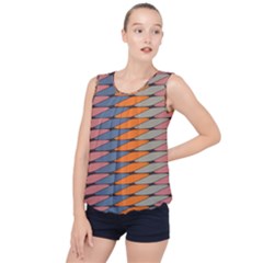 Zappwaits Pattern Bubble Hem Chiffon Tank Top by zappwaits