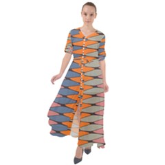 Zappwaits Pattern Waist Tie Boho Maxi Dress by zappwaits