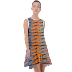 Zappwaits Pattern Frill Swing Dress by zappwaits