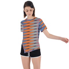 Zappwaits Pattern Asymmetrical Short Sleeve Sports Tee by zappwaits