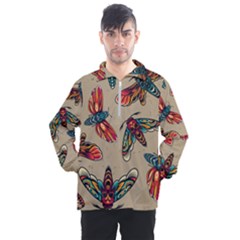 Tattoos Colorful Seamless Pattern Men s Half Zip Pullover by Amaryn4rt