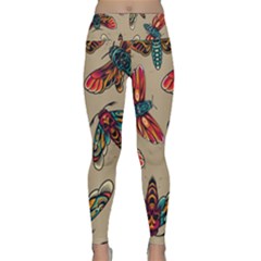 Tattoos Colorful Seamless Pattern Lightweight Velour Classic Yoga Leggings by Amaryn4rt