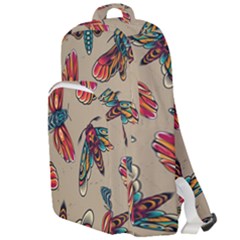 Tattoos Colorful Seamless Pattern Double Compartment Backpack by Amaryn4rt