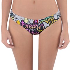 Hip Hop Background Reversible Hipster Bikini Bottoms by Amaryn4rt