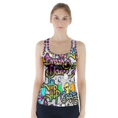 Hip Hop Background Racer Back Sports Top by Amaryn4rt