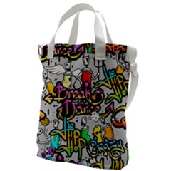 Hip Hop Background Canvas Messenger Bag