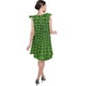 Seamless Pattern Crocodile Leather Tie Up Tunic Dress View2