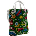 Pop Art Colorful Seamless Pattern Canvas Messenger Bag View2