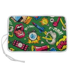 Pop Art Colorful Seamless Pattern Pen Storage Case (s)