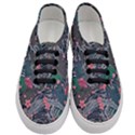 Japanese Wave Koi Illustration Seamless Pattern Women s Classic Low Top Sneakers View1