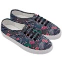 Japanese Wave Koi Illustration Seamless Pattern Women s Classic Low Top Sneakers View3