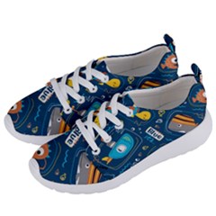 Seamless Pattern Vector Submarine With Sea Animals Cartoon Women s Lightweight Sports Shoes by Amaryn4rt