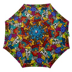 Graffiti Characters Seamless Pattern Straight Umbrellas by Amaryn4rt