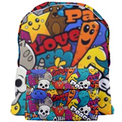 Graffiti Characters Seamless Pattern Giant Full Print Backpack by Amaryn4rt