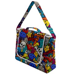 Graffiti Characters Seamless Pattern Box Up Messenger Bag