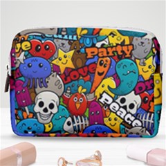 Graffiti Characters Seamless Pattern Make Up Pouch (medium) by Amaryn4rt