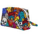 Graffiti Characters Seamless Pattern Wristlet Pouch Bag (Large) View2